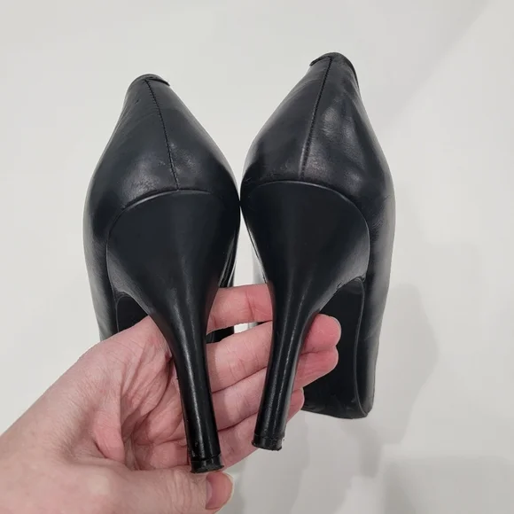 Nine West Black Women's Heels Size 8.5 - Picture 4 of 10